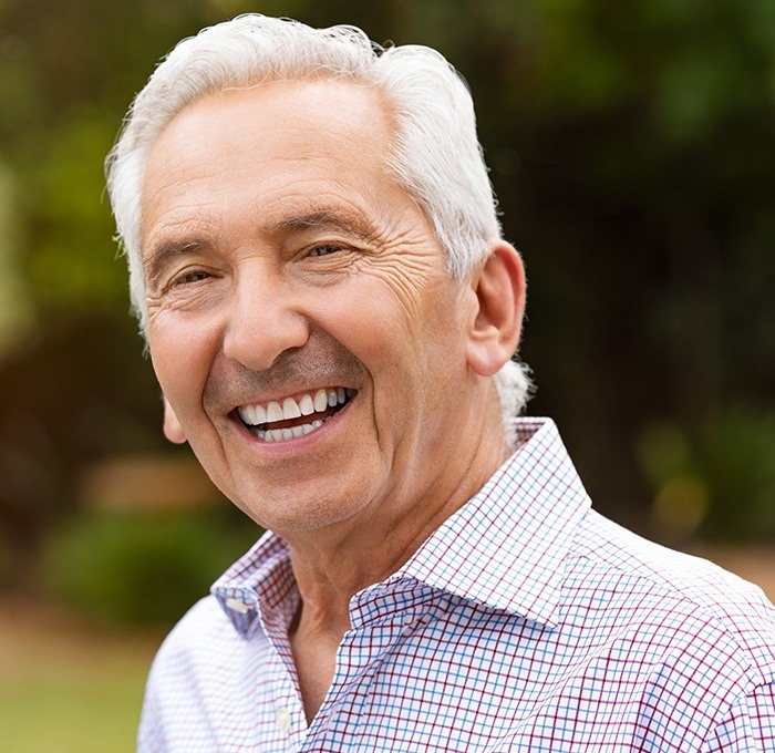 older man smiling