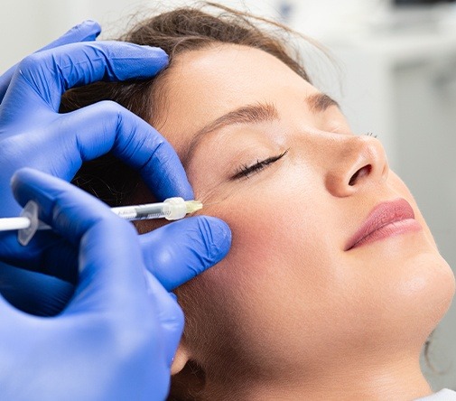 woman getting botox injections