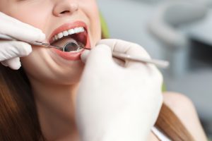 woman at the dentist